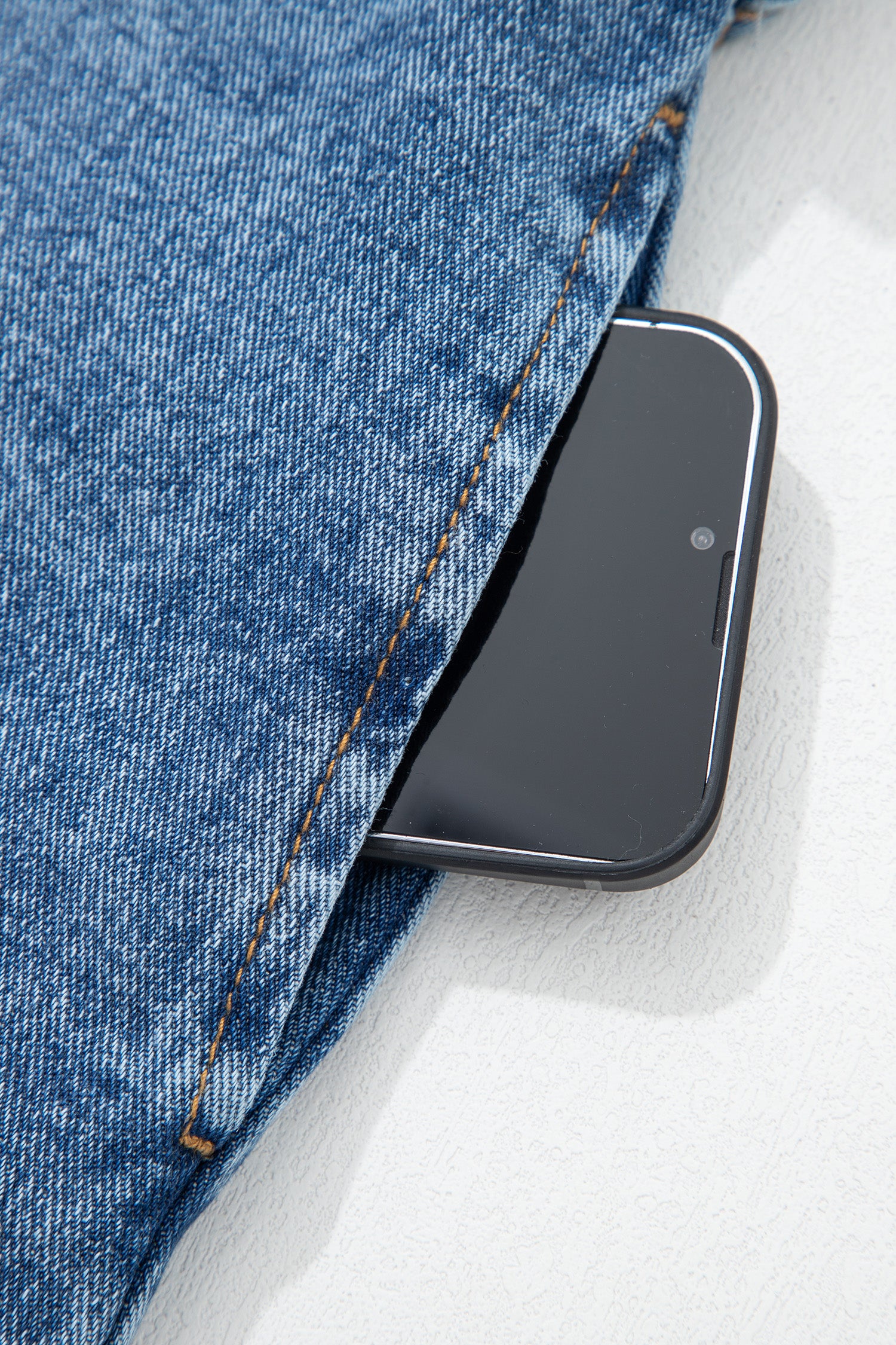 Denim Belt Short Dress