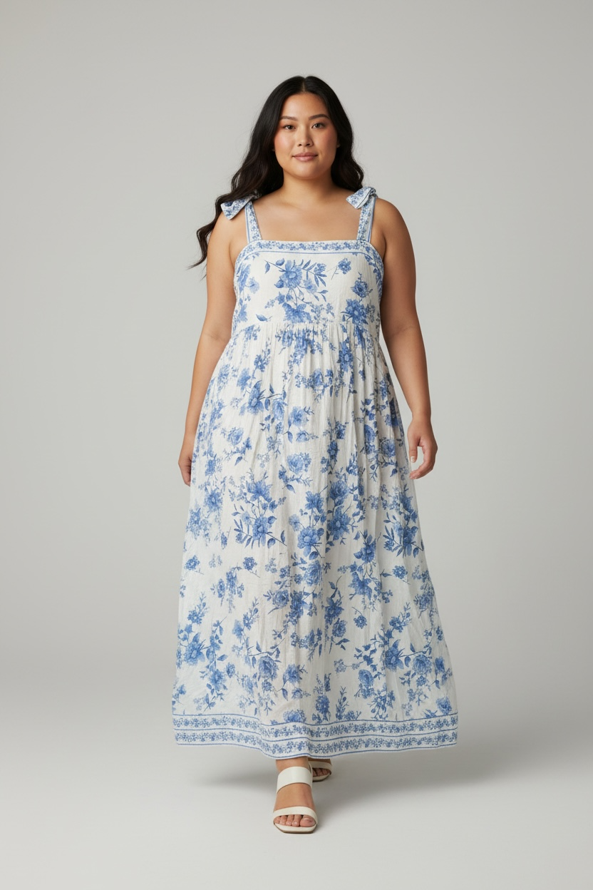 The Floral Maxi Dress - Curve Fit