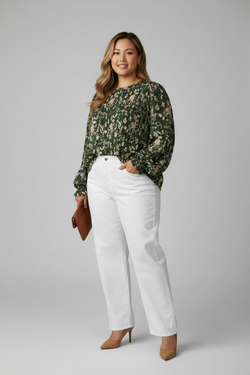 The Floral Print Top - Curve Fit