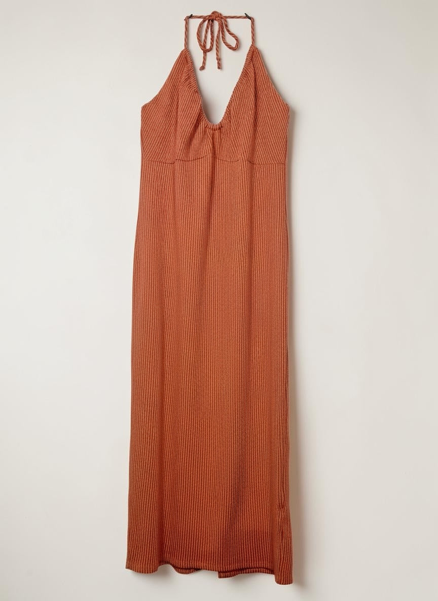 The Halter Midi Dress - Curve Fit