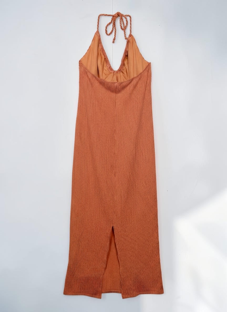 The Halter Midi Dress - Curve Fit